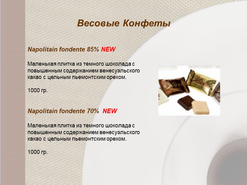 Весовые Конфеты Napolitain fondente 85% NEW  Маленькая плитка из темного шоколада с повышенным